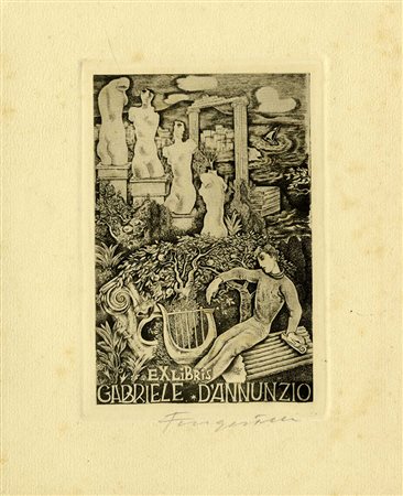 Michel Fingesten, Lotto composto di 2 ex libris. 1936.