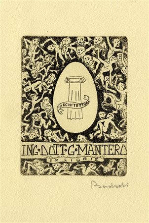 Arnaldo Badodi, Ex libris Mantero. 1938.