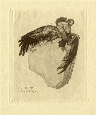 Franz Von Bayros (detto Choisy Le Conin), Lotto composto di 36 ex libris. 1916.