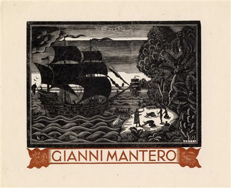 Italo Zetti, Lotto composto di 11 ex libris, alcuni erotici. 