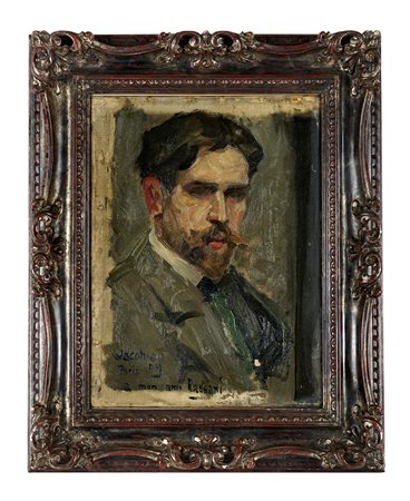 Anonimo dell'inizio del XX secolo, Ritratto maschile. 1909.