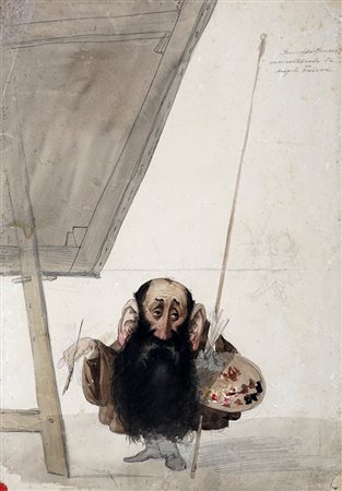 Angelo Tricca, Il pittore Moricci al cavalletto. 