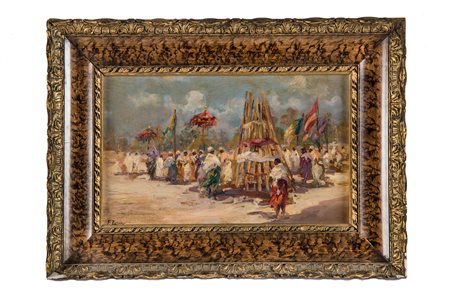 Fausto Zonaro, La festa del Parsifal. 1896.