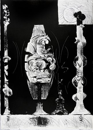 Graham Sutherland, Trois formes debout. 1978.