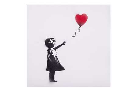 Banksy, Central Park. Girl with balloon. 2013.
