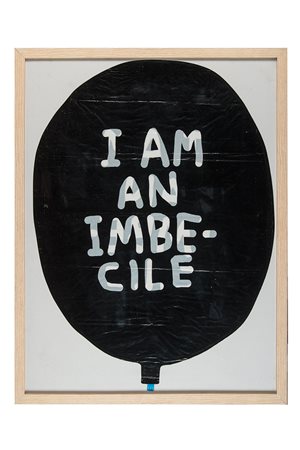 David Shrigley, Dismaland. I am an imbecile. 2015.