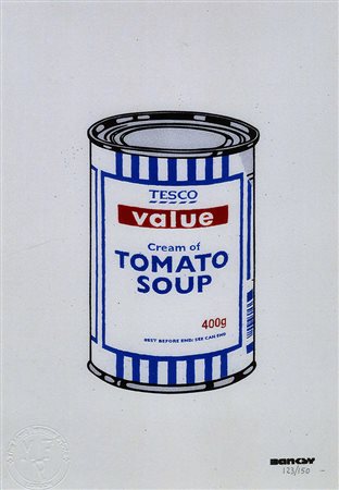Banksy  [da], Tesco. Cream of tomato soup. 
