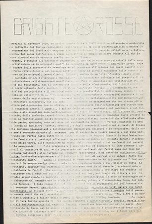 Brigate Rosse - Volantino