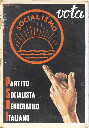 Berthelet  - Bozzetto per manifesto politico