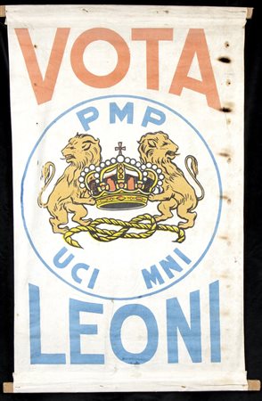 Non identificato - Striscione politico monarchico