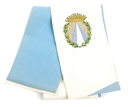 Peron, Evita  (nata María Eva Duarte Los Toldos, 7 maggio 1919 -  Buenos Aires, 26 luglio 1952) - Fascia di rappresentanza