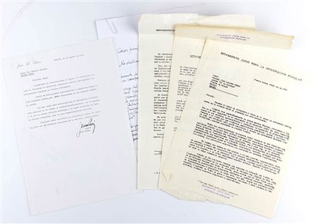 Peron, Evita  (nata María Eva Duarte Los Toldos, 7 maggio 1919 -  Buenos Aires, 26 luglio 1952) - Documenti 