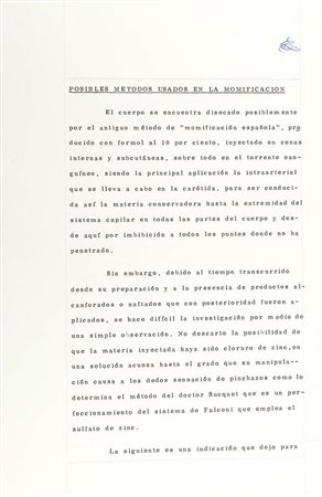 Peron, Evita  (nata María Eva Duarte Los Toldos, 7 maggio 1919 -  Buenos Aires, 26 luglio 1952) - Documento 
