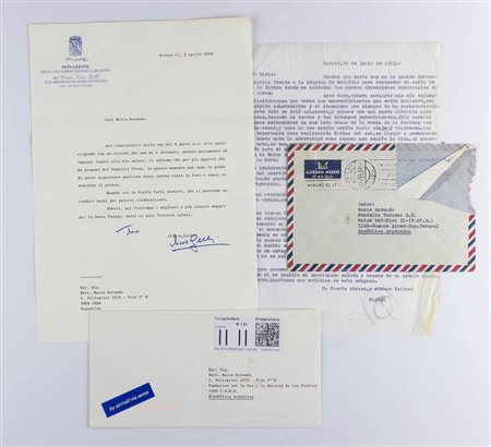 Peron, Evita  (nata María Eva Duarte Los Toldos, 7 maggio 1919 -  Buenos Aires, 26 luglio 1952) - Isabelita -  Lotto documenti 