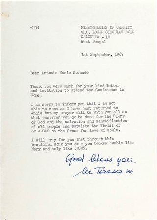 Peron, Evita  (nata María Eva Duarte Los Toldos, 7 maggio 1919 -  Buenos Aires, 26 luglio 1952) - Madre Teresa di Calcutta