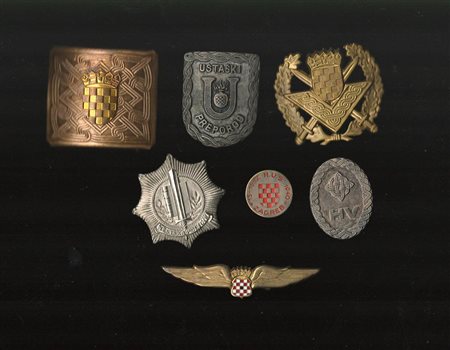 Croazia - Lotto di fregi e distintivi
