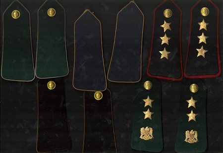 Giordania - Lotto di 5 coppie di spaline e mostrine