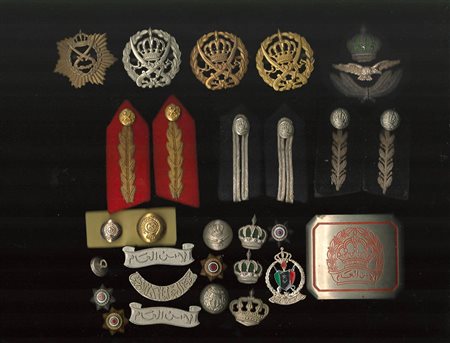 Giordania - Lotto di mostrine e fregi