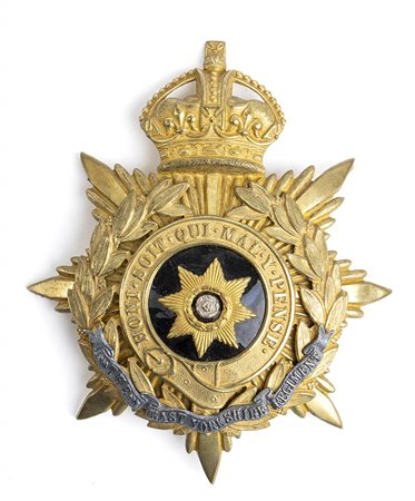 Regno Unito - Grande fregio da Shako di Epoca Vittoriana 