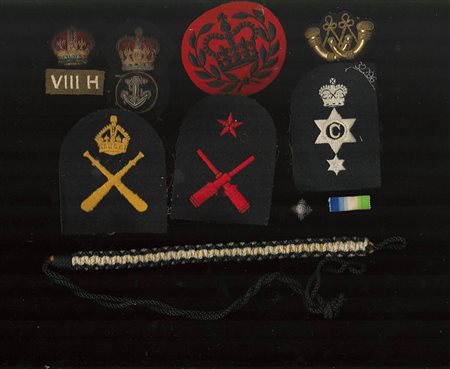 Regno Unito - Lotto di 7 fregi ricamati