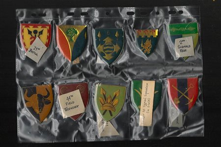 Lotto di 50 scudetti smaltati