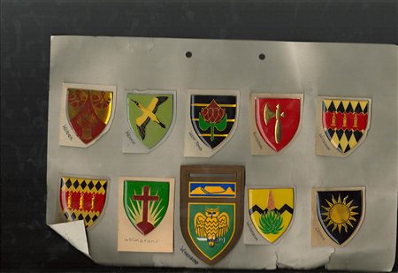 Sud Africa - Lotto di 50 scudetti smaltati