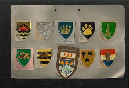 Sud Africa - Lotto di 50 scudetti smaltati