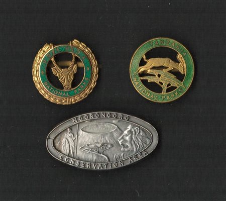 Lotto di tre distintivi da Guardiaparco