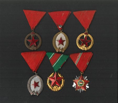 Ungharia  - Lotto di 6 medaglie