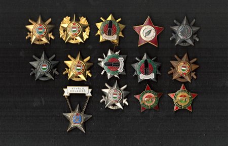 Ungheria  - Lotto di 14 distintivi 