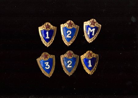 URSS - Lotto di 6 distintivi