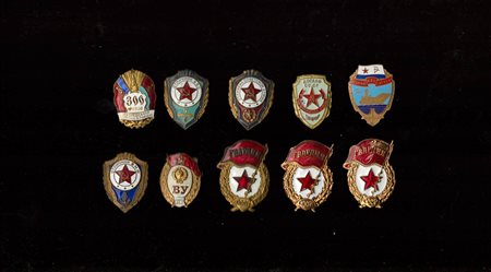 URSS - Lotto di 10 distintivi