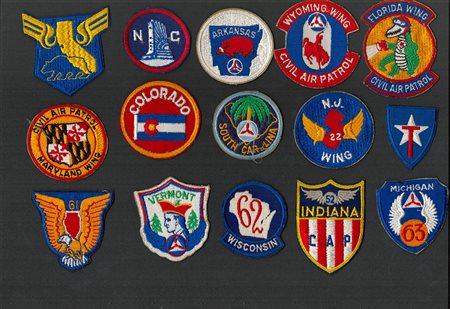 USA - Lotto di 25 patches di aviazione civile