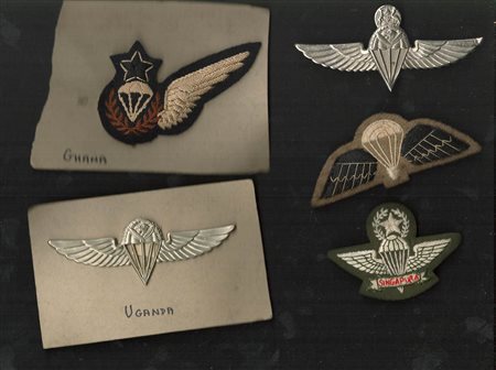 Vari stati - Lotto di 5 distintivi da paracadutista di differenti nazionalità