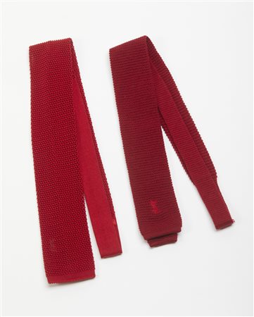 SAINT LAURENT YVES - Due cravatte.