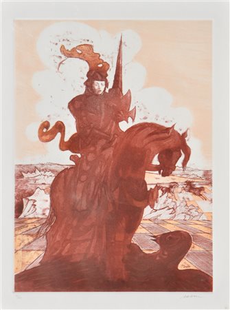 Aligi Sassu (Mailand/Milano 1912 / Pollenca 2000) Bradamante;Acquaforte a...