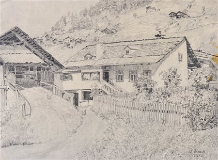 Lila Gruner (Guntramsdorf 1870 -Wien/Vienna 1950) Maso Riffeser a Selva di...