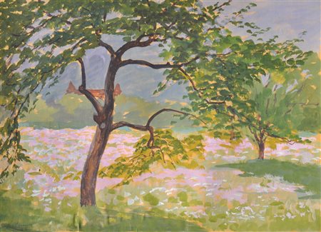 Lila Gruner (Guntramsdorf 1870 -Wien/Vienna 1950) Paesaggio meranese,...