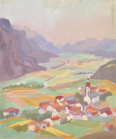 Lore Maurer Arnold (Innsbruck 1923 - 1960) Oberperfuß, Tirolo, 1954;Guazzo,...