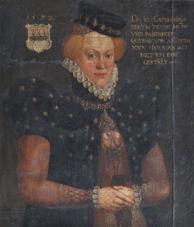 Tiroler Maler des 16. Jh./Pittore tirolese del XVI sec. Ritratto Catharina...