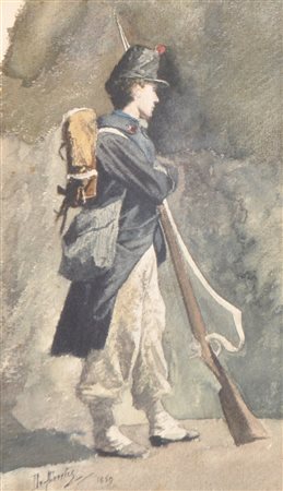 Sebastiano De Albertis (Mailand/Milano 1828 - 1897) Soldato piemontese,...