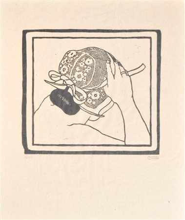 Carl Moser (Bozen/Bolzano 1873 - 1939) Dopo il bagno, 1919/ 1978...