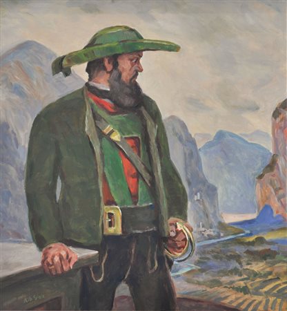 Franz Lenhart (Bad Häring 1898 - Meran/Merano 1992) Andreas Hofer davanti...