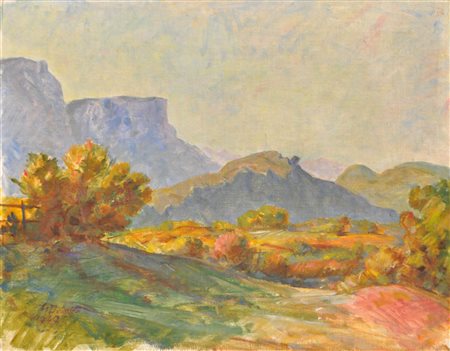 Hans Prünster (Riffian/Rifiano 1907 - Bozen/Bolzano 2005) Oltradige con...