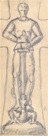 Hans Plangger (Laas/Lasa 1999 - Bozen/Bolzano 1971) Bozzetto per il monumento...