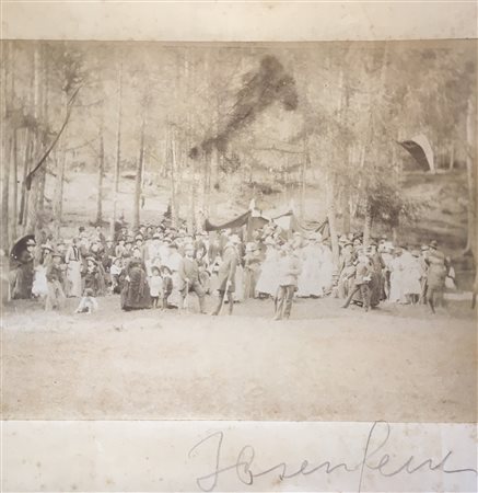 Anonym/Anonimo Festa per Henrik Ibsen 1889 a Colle Isarco;Fotografia, 16,5 x...