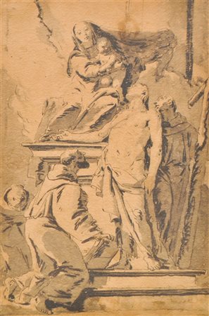 Italienischer Künstler des 18. Jh./Artista italiano del XVIII sec. Frati e...