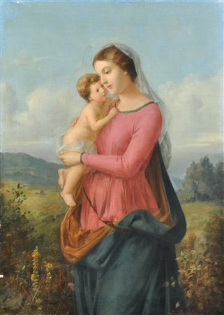 Franz von Persoglia (Laibach/Ljubljana 1852 - Wien/Vienna 1912) Madonna con...