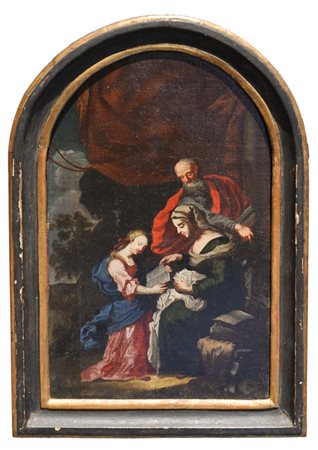 Maler des 18. Jh./Pittore del XVIII sec. Sant’Anna insegna a leggere a Maria...