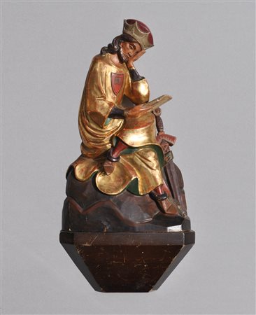 Ignaz Gabloner (Bozen/Bolzano 1887 - 1964) Walther von der Vogelweide;Legno...